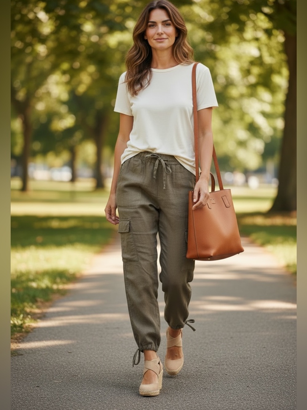 NWT Joie Large Cargo Drawstring Pants